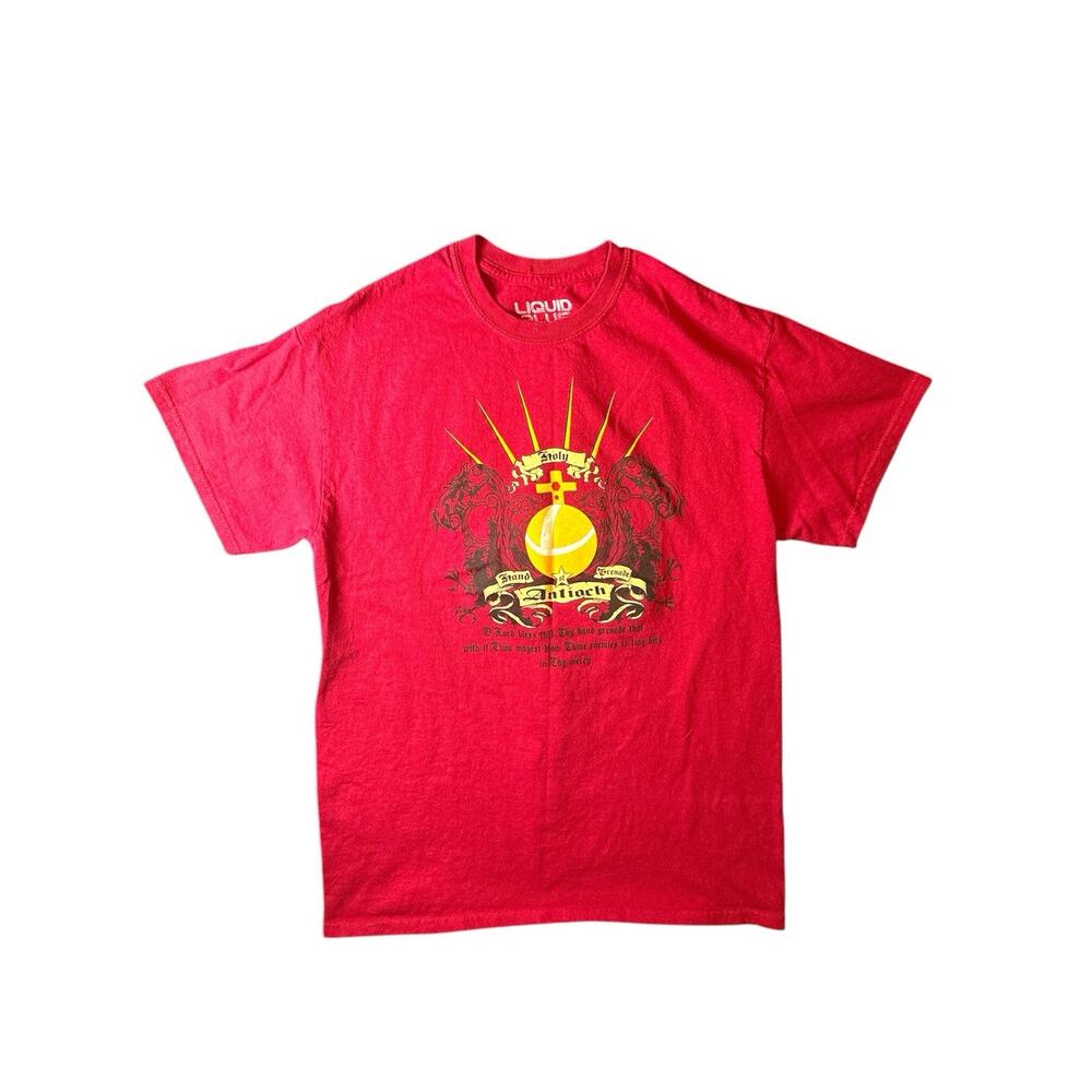 Vtg 90s Liquid Blue Holy Hand Grenade of Antioch Tee Christian Y2K- Size M